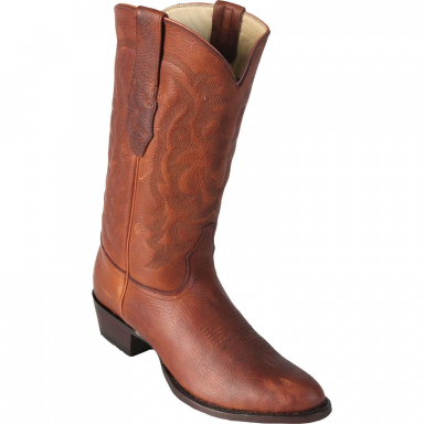 Los Altos Mens Round Toe Grisly Honey Cowboy Boot 652751