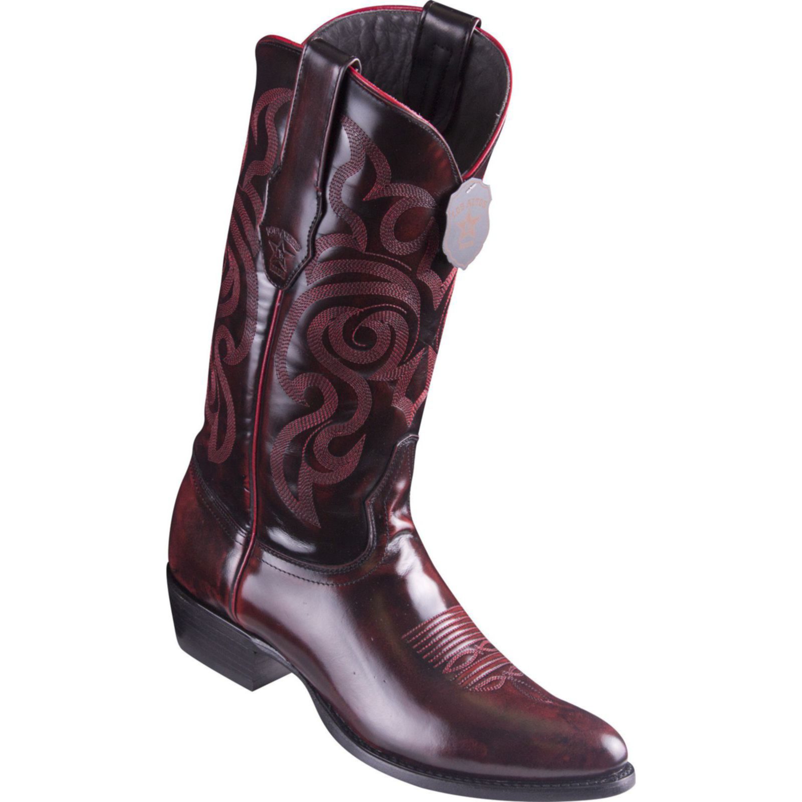 Shop Los Altos Mens Cameleon Black Cherry Cowboy Boot 654218 | Save Now ...