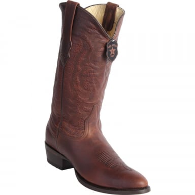 Los Altos Mens Round Toe Rage Walnut Cowboy Boot 659940