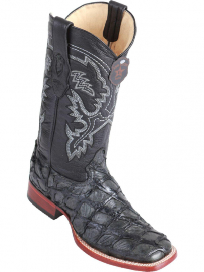 gray square toe cowboy boots