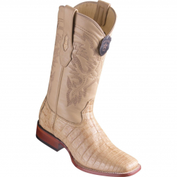 Los Altos Mens Wide Square Toe Caiman Belly Oryx Cowboy Boot 8228211