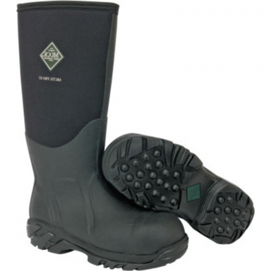 Muck Boot Unisex Arctic Pro Steel Toe Black Work Boot ACP-STL0-BLK-130