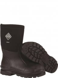 Muck Boot Unisex Chore Mid Black Work Boot CHM-000A-BL-050