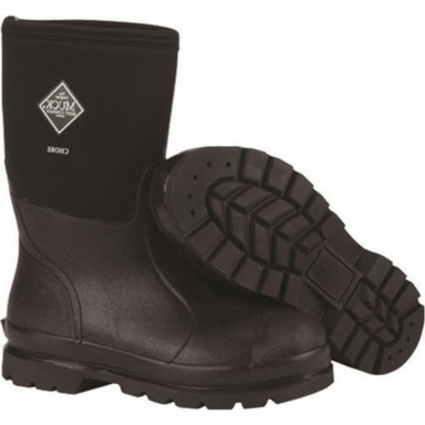 Muck Boot Unisex Chore Mid Black Work Boot CHM-000A-BL-050