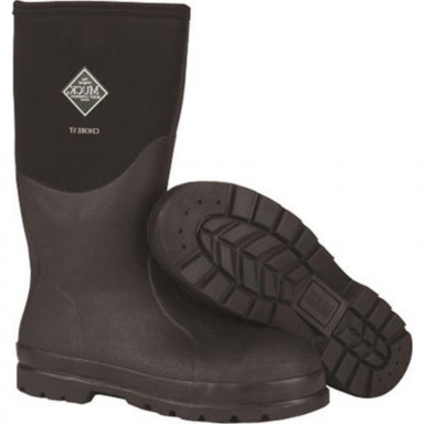 Muck Boot Unisex Chore Steel Toe Black Work Boot CHS-000A-BLK-050