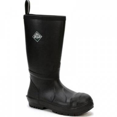 Muck Boot Unisex Resist Tall Steel Toe Black Work Boot CRTS-000-BLK-050