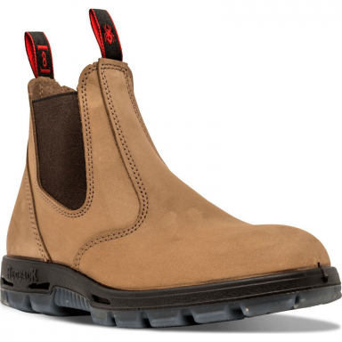 Redback Mesa Crazy Horse Tan Slip On Steel Toe Boot USBCH