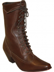 Rawhide Womens 8? Brown Victorian Lace Up Boot 5011