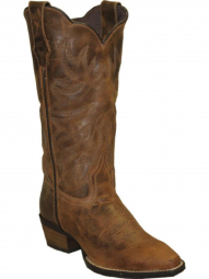 Rawhide Womens Brown Scalloped Top Cowgirl Boot 5151