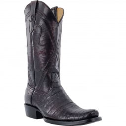 RWatson Mens Black Cherry Caiman Belly Western Boots RW2002-1