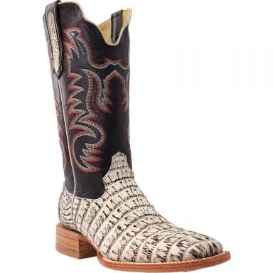 RWatson Mens Orix Hornback Caiman Tail Western Boots RW3013-2