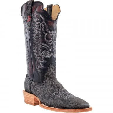 RWatson Mens Smoke Grey Cape Buffalo Western Boots RW7100-1