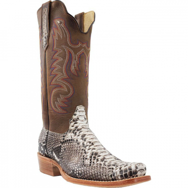 RWatson Mens Natural Python Cowboy Boots RW7910