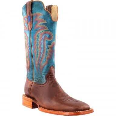 RWatson Mens Palamino Tan Cowhide Western Boots RW8005