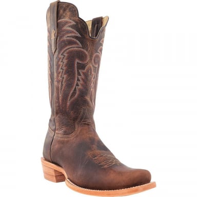 RWatson Mens Crazy Tan Western Boots RW8029-1