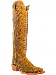 Womens 17" Champagne Python Cowgirl Boots RWL7212