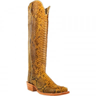 RWatson Womens 17" Champagne Python Cowgirl Boots RWL7212