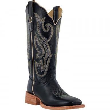 RWatson Womens Ebony Calf Cowgirl Boots RWL8300-2