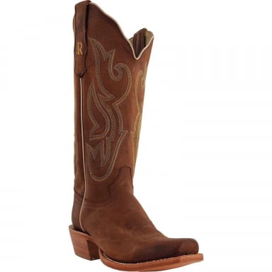 RWatson Womens Camel Brown Cowgirl Boots RWL8315-1