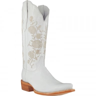 RWatson Womens Wedding White Cowgirl Boots RWL8499-9