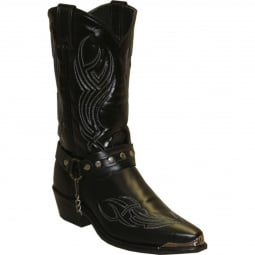 Sage Mens Black Harness Cowhide Boot 3010