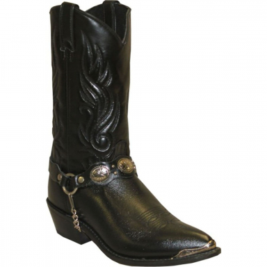 Sage Mens Black Western Bracelet Boot 3033