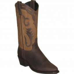 Sage Womens Brown 2 Tone Cutout Western Boot 4540