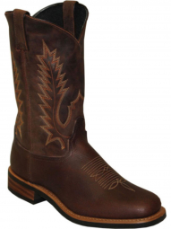 Sage Mens Antiqued Brown Textured Cowhide Western Boot 4795