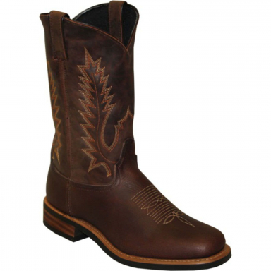 Sage Mens Antiqued Brown Textured Cowhide Western Boot 4795