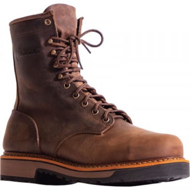 Silverado Mens 8" Brown Steel Toe Lace-Up Work Boot 7710ST