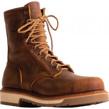 Silverado Mens 8" Tan Steel Toe Lace-Up Work Boot 7712ST