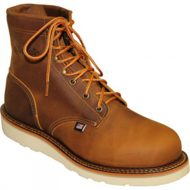 Silverado Mens 6" Tan Steel Toe Lace-Up Work Boot 7723