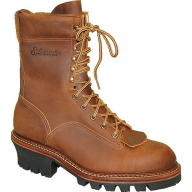 Silverado Mens 9" Tan Logger Lace-Up Work Boot 7730