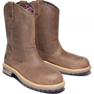 Timberland Womens Timberland Pro Ashlar Waterproof Alloy-Toe Pull-On Work Boots TB0A2959214