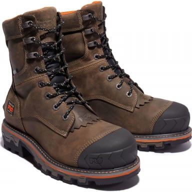 Timberland Mens Timberland Pro Boondock HD 8" Waterproof Comp-Toe Logger Boots TB0A29G9214