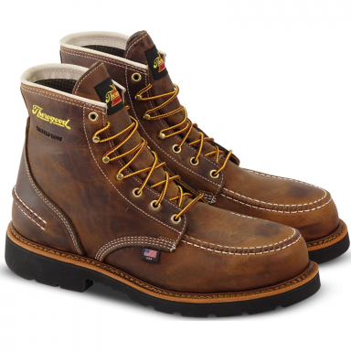 Thorogood Mens 1957 Series Waterproof 6" Crazyhorse Moc Toe Maxwear90 Work Boots 804-3696