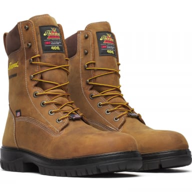 Thorogood Mens 8" Chestnut Nano Safety Toe Waterproof Insulated Work Boot 804-4259