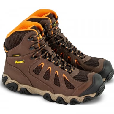 Thorogood Mens Crosstrex Series Waterproof 6" Brown Safety Toe Hiking Boots 804-4296