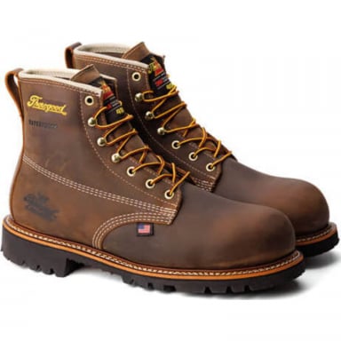 Thorogood Mens 6" Crazyhorse Nano Safety Toe Waterproof Work Boot 804-4514