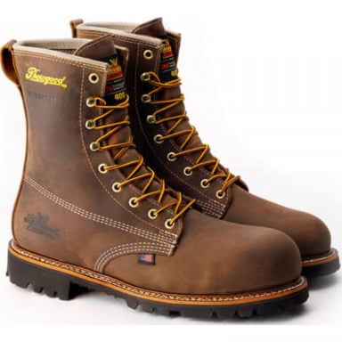 Thorogood Mens 8" Crazyhorse Nano Safety Toe Waterproof Work Boot 804-4520