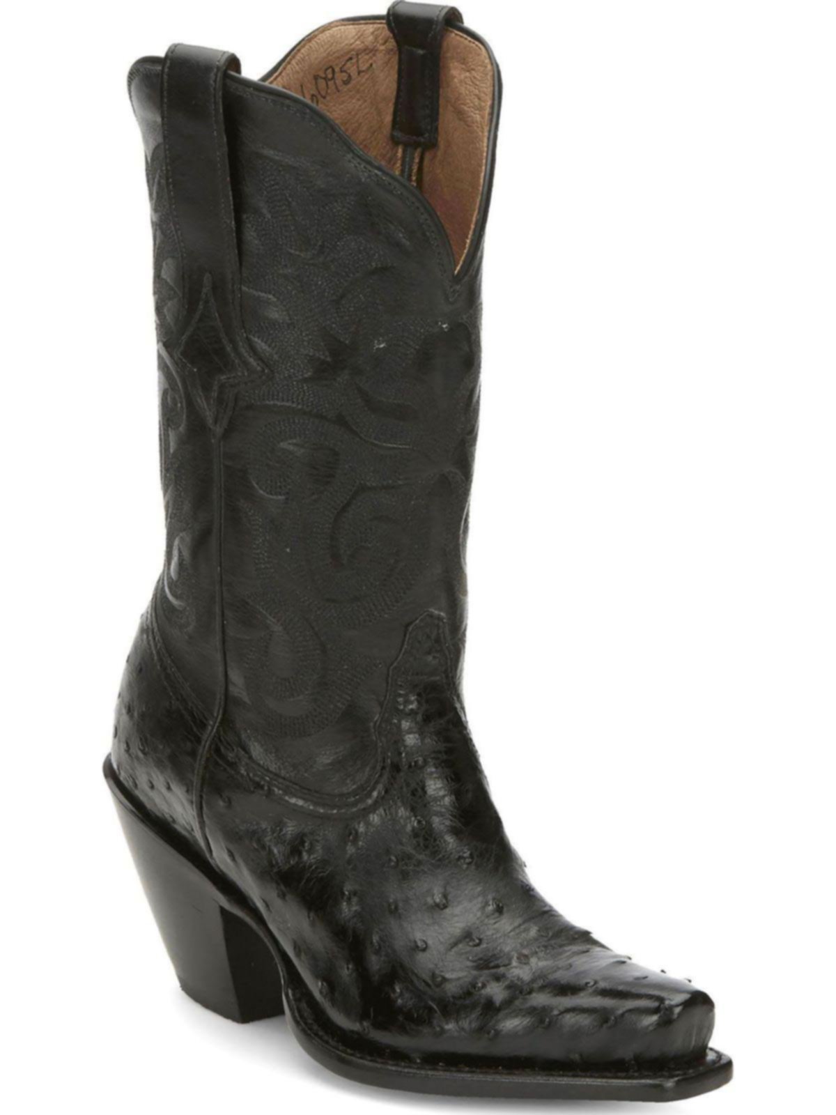 black tall cowgirl boots