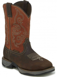 Tony Lama Mens 11" Chocolate Bief Cowboy Boot RR3352