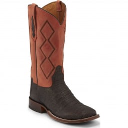 Tony Lama Mens 13" Chocolate Hornback Caiman Cowboy Boot TL5206