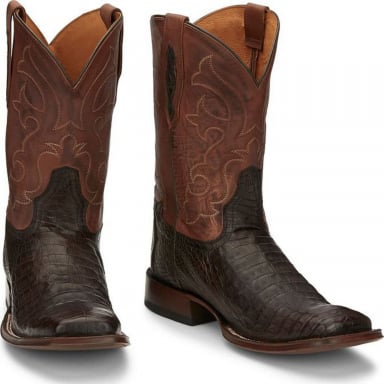 Tony Lama Mens 11" Cafe Burmshed Cavan Belly Cowboy Boot TL5251