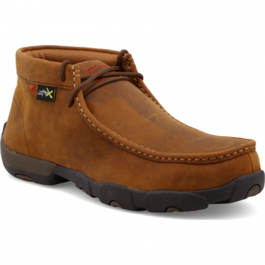 TwistedX Mens Work Steel Toe Chukka Driving Moc MetGuard MDMSM01