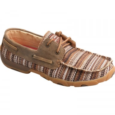 Twisted X Womens Boat Shoe Driving Moc WDM0114