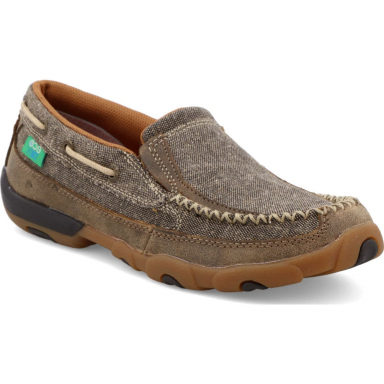 Twisted X Womens ECO TWX Slip-on Driving Moccasin Dust WDMS009