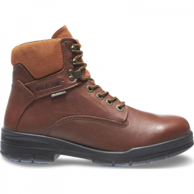 Wolverine Mens DuraShocks SR Steel Toe Direct-Attach EH 6" Brown Work Boot W03120