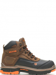 Wolverine Mens Overpass Mid CarbonMax Summer Brown Work Boot W10717