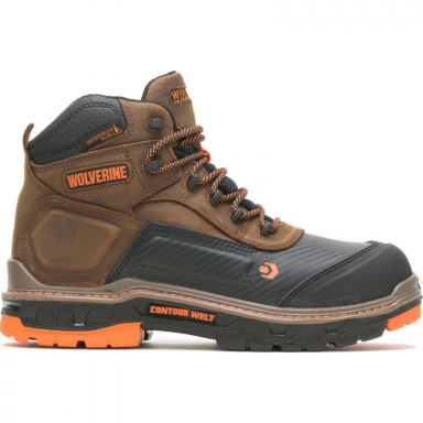 Wolverine Mens Overpass Mid CarbonMax Summer Brown Work Boot W10717